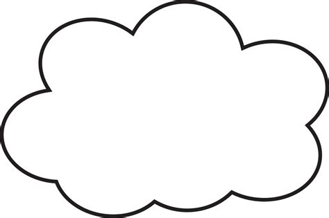 cloud clipart black and white|More.